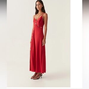 Aje Riddle Button Down Maxi Dress